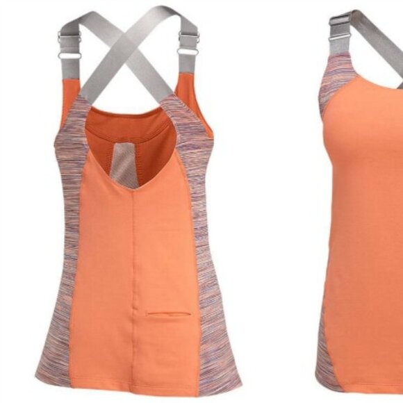 Merrell Lithos Tank Orange and Purple With Built-in Bra - Picture 2 of 16
